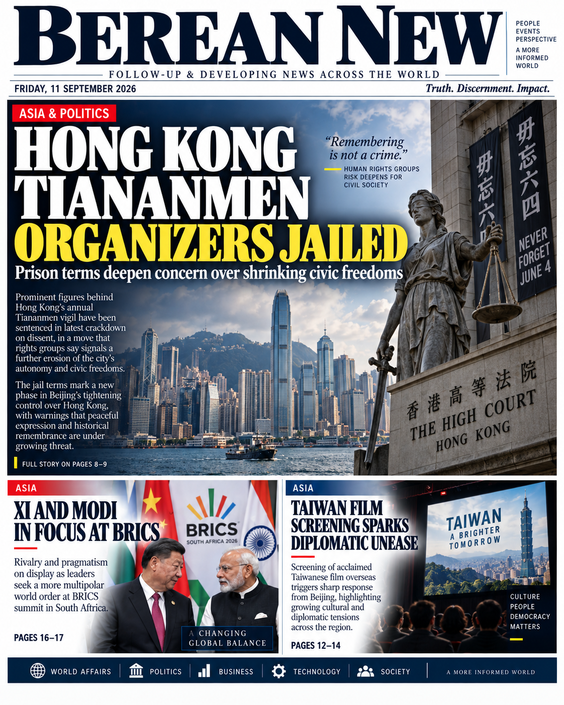 Hong Kong jails Tiananmen vigil leaders under national security law — Asia · world