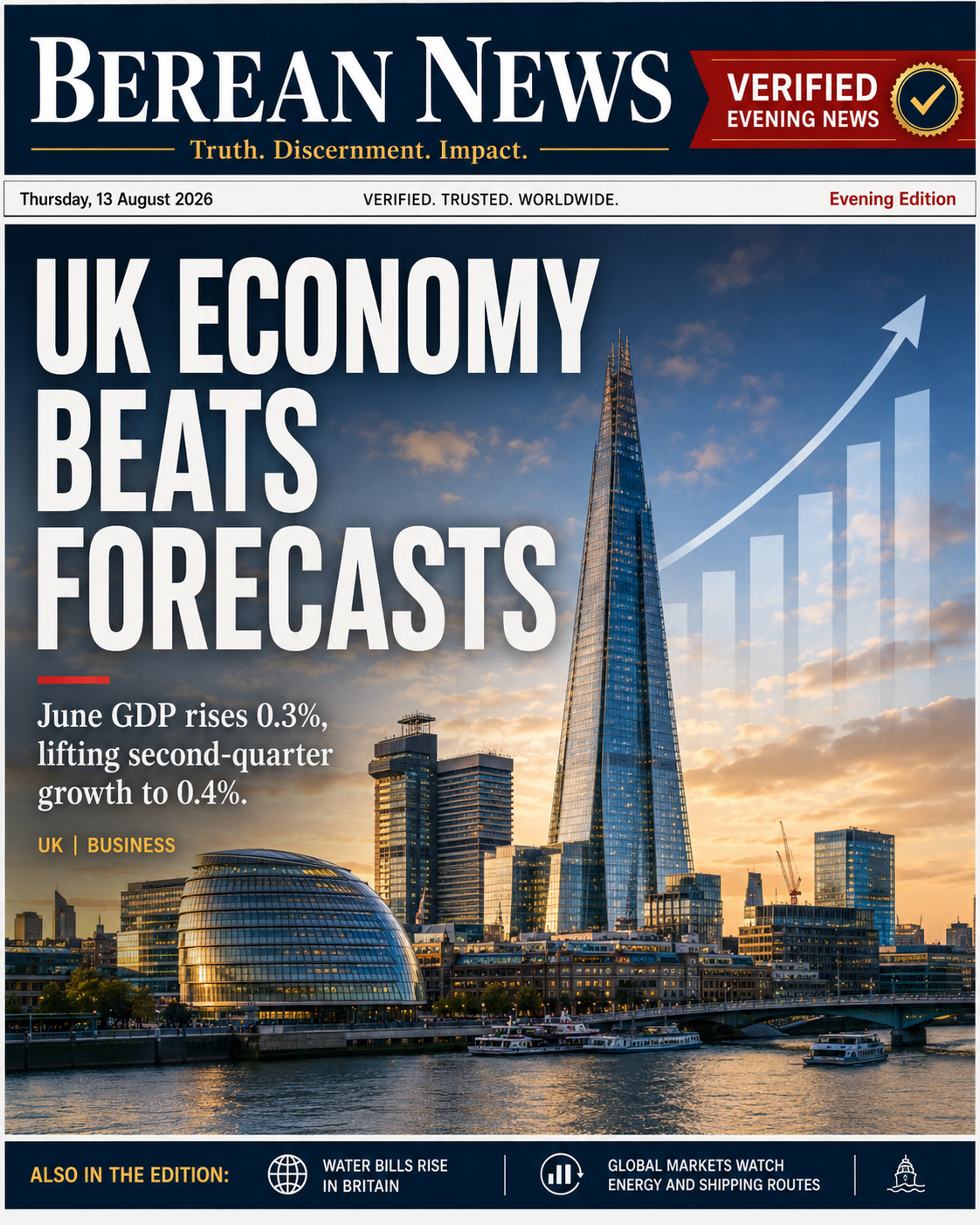 UK Economy Grows 0.3% in June as Services Drive Second-Quarter Expansion — UK · business