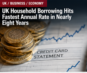 UK Household Borrowing Grows at Fastest Annual Rate in Nearly Eight Years — UK · business