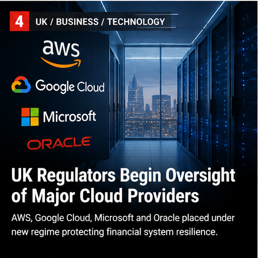 UK Regulators Begin Direct Oversight of Major Cloud Providers Supporting Financial Services