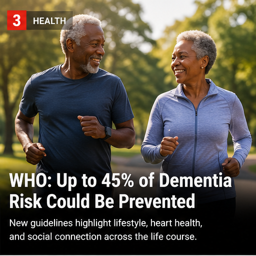 WHO Says Up to 45% of Dementia Risk Could Be Prevented or Delayed — World · health
